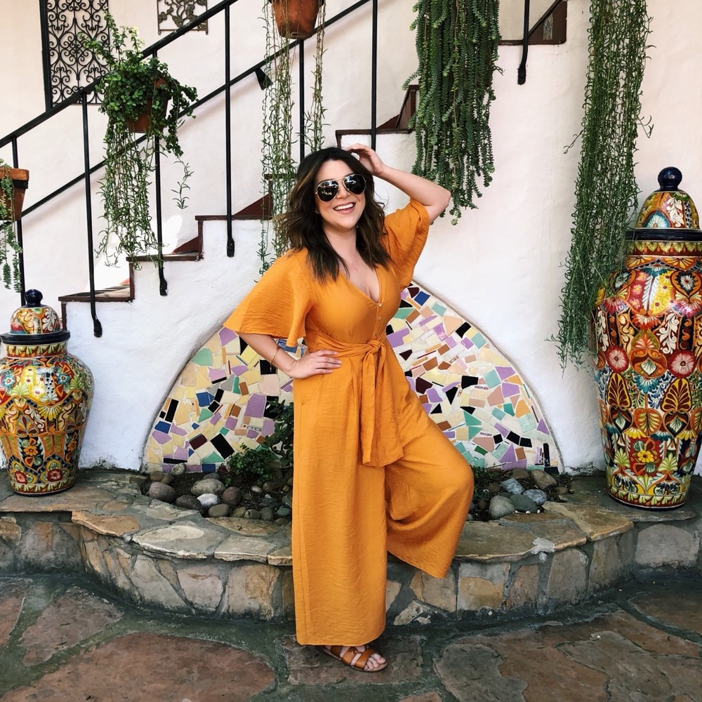 Elegant Mustard Jumpsuit